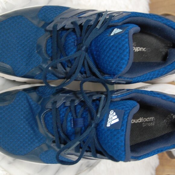 Adidas Mens Cloudfoam Ortholite Running Sneaker Shoes Blue White BB4659 Size 11 - Picture 12 of 13